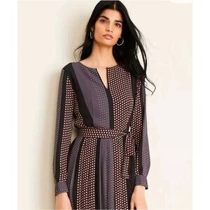 Ann Taylor Midi Pleated Dress